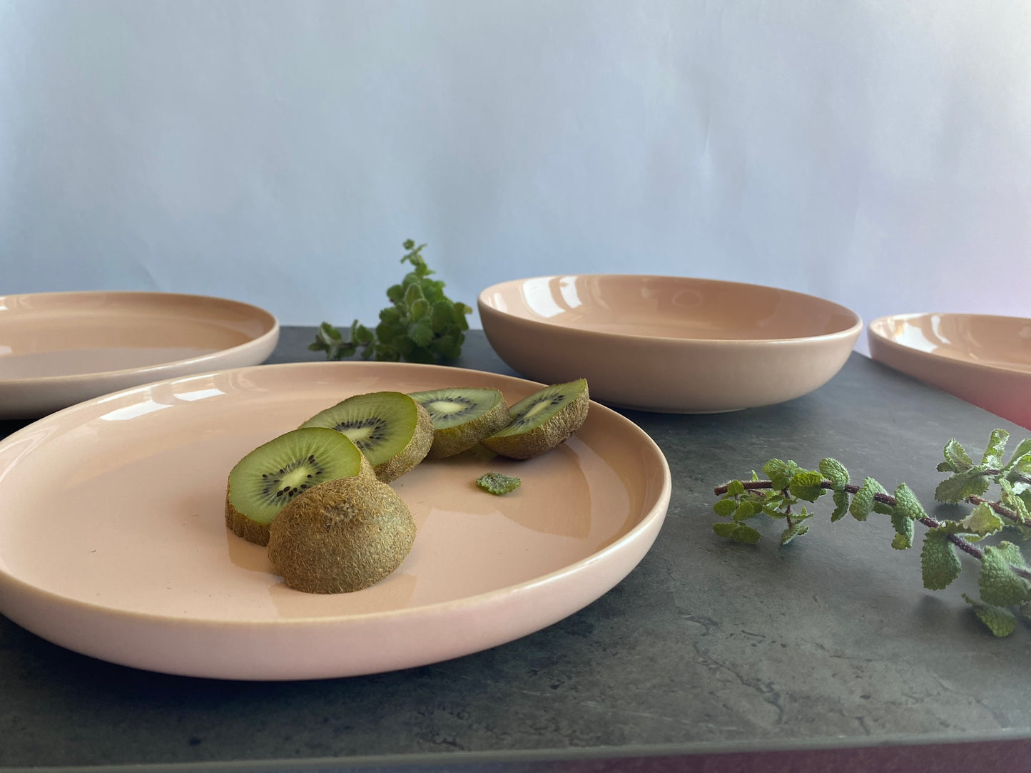 Elements Pink dessert Plate