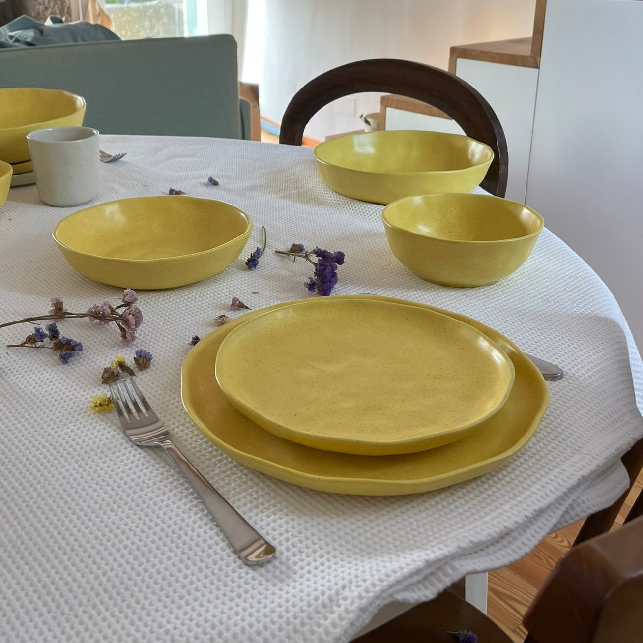 Nuvia Yellow Dinner Plate