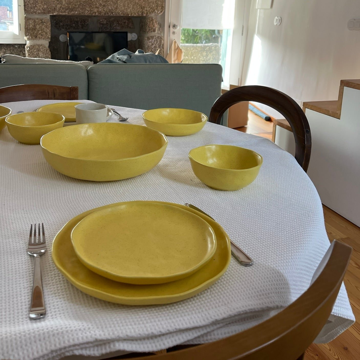 Nuvia Yellow Salad Bowl