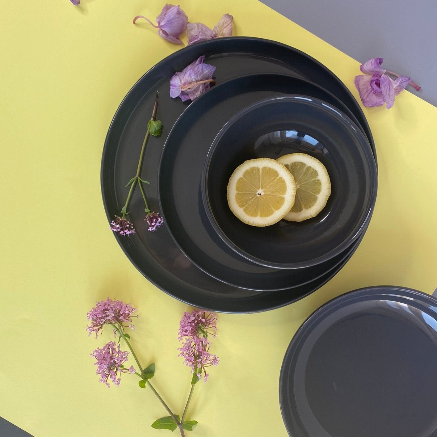 Conjunto de 2 Taças Elements Fossil Grey