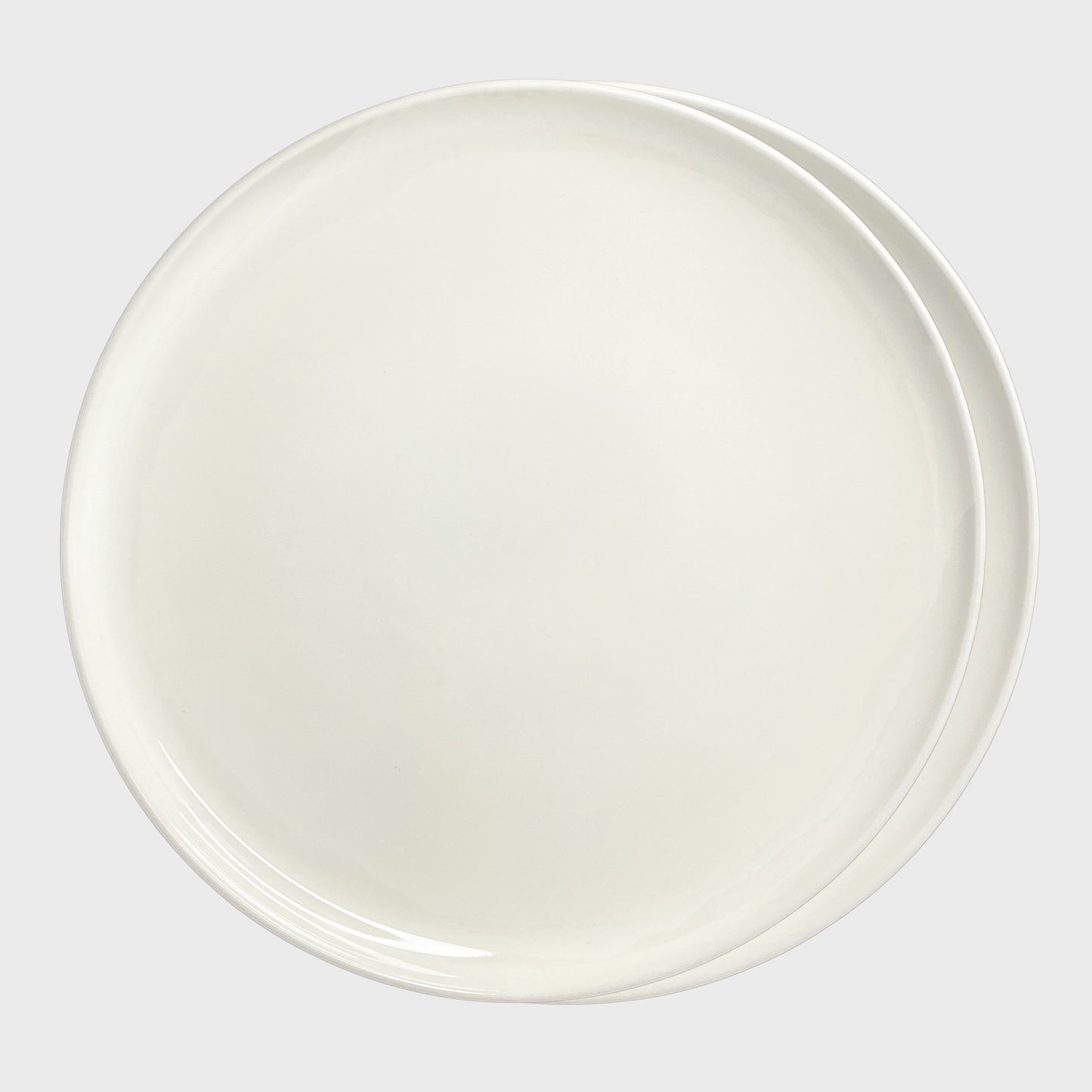 Elements White Beige Dinner Plate Set Of 2