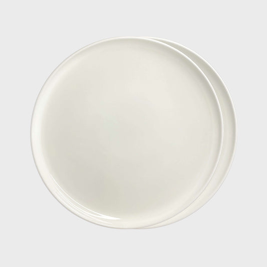 Elements White Beige Dessert Plate Set Of 2 - Terrea