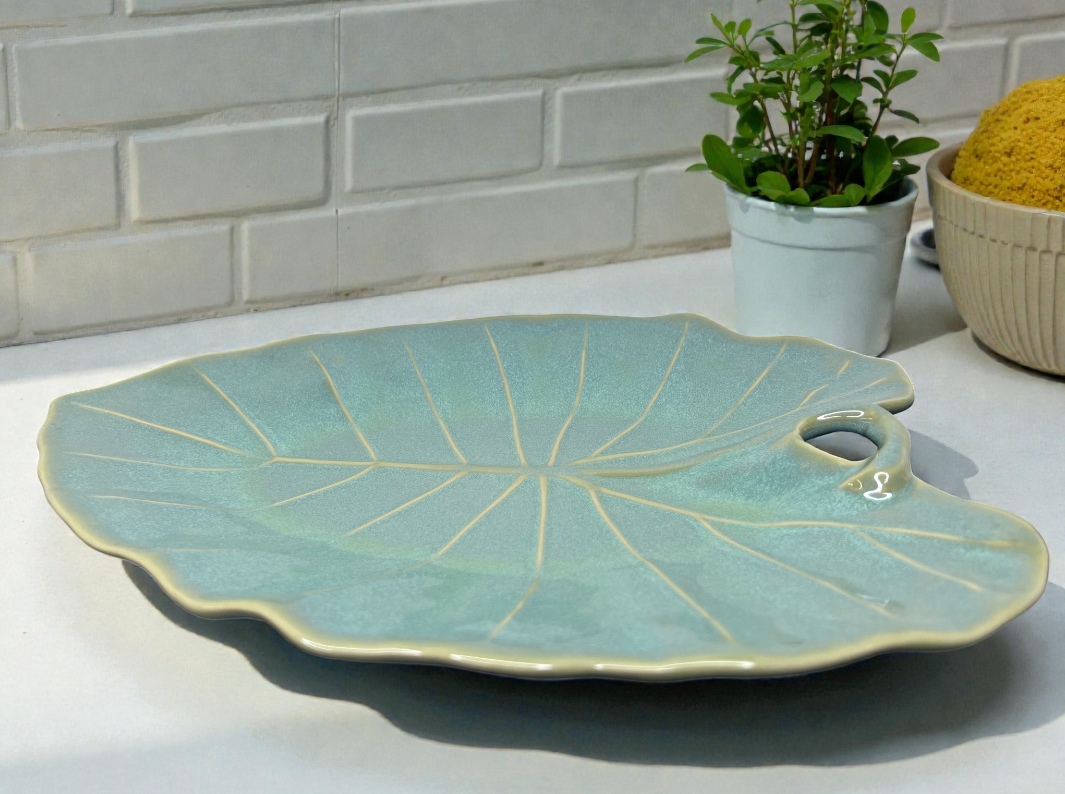 Decorative Ceramic Palm Leaf