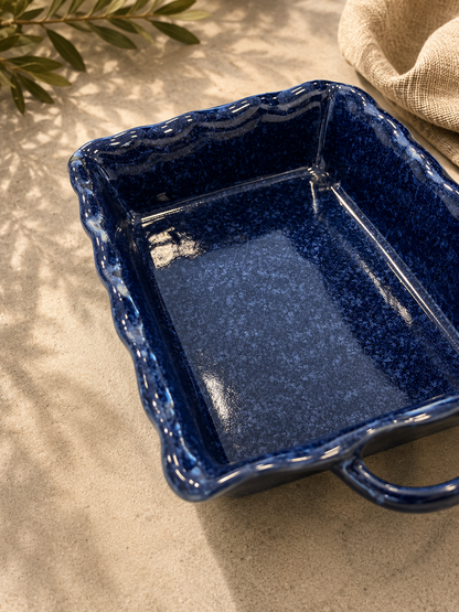Mira Large Rectangular Baker - Midnight Blue