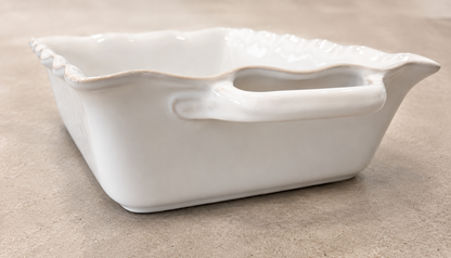 Mira Large Rectangular Baker – Ivory Reactive
