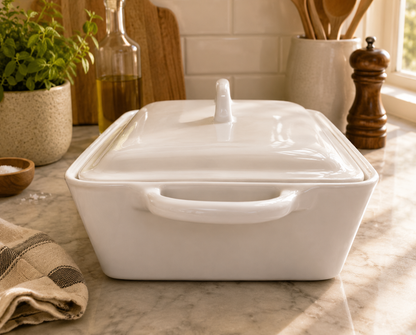Mira Casserole Baker – White