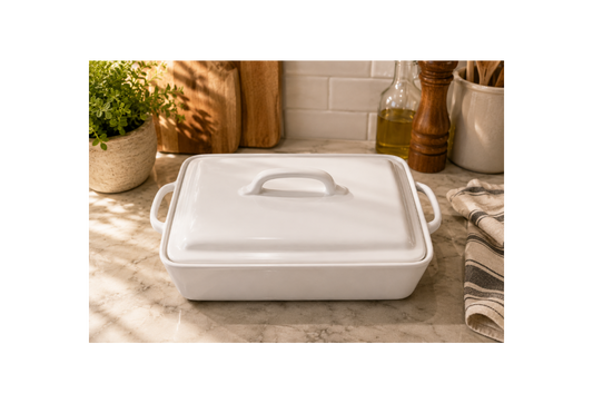 Mira Casserole Baker – White