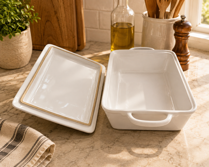 Mira Casserole Baker – White