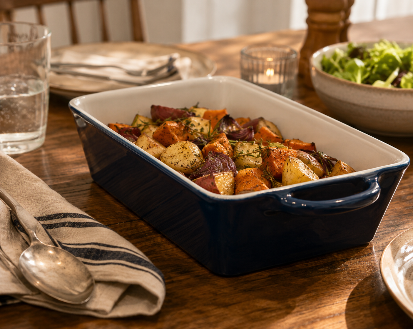 Mira Casserole Baker – Blue