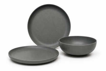 Silhouette Graphite Dinnerware Set of 12
