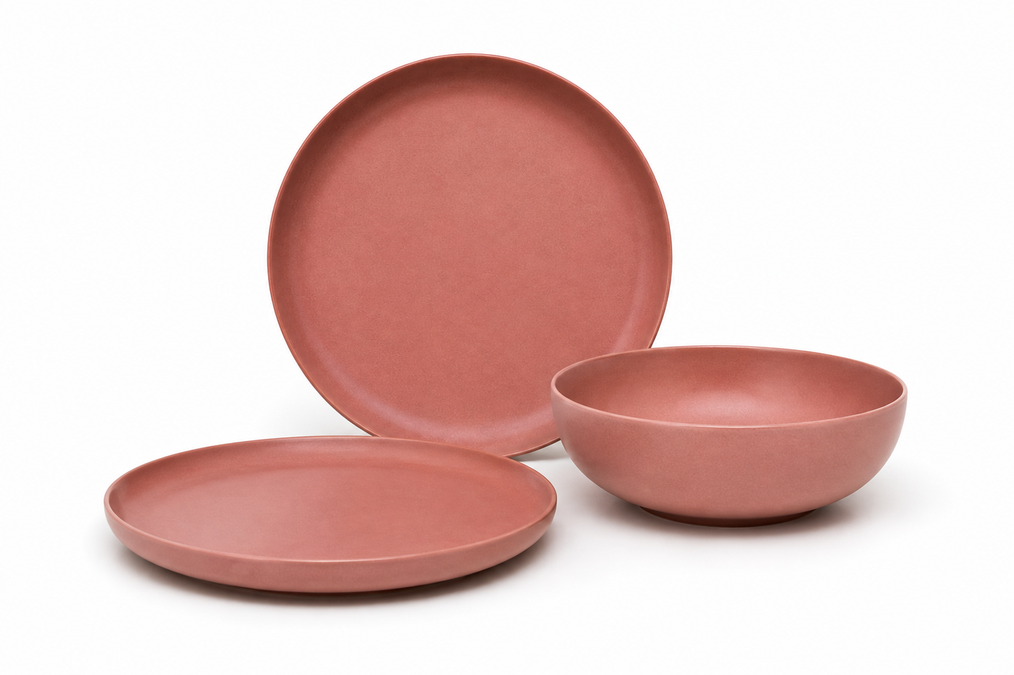 Silhouette Rusty Rose Dinnerware Set of 12