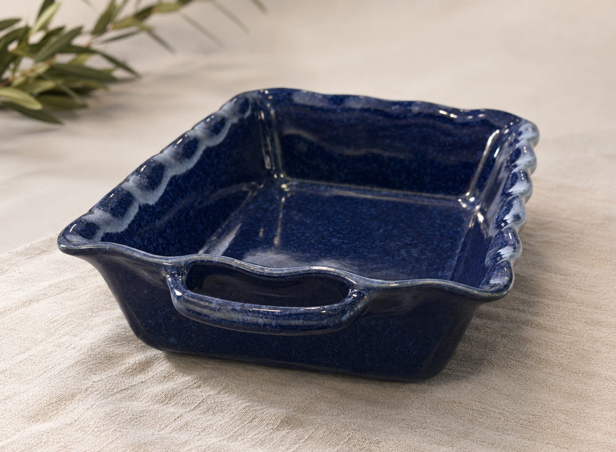 Mira Medium Rectangular Baker – Midnight Blue