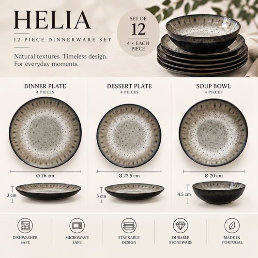 Helia Dinnerware Set 12 Pieces