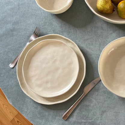 Dessert plate Nuvia White Speckles