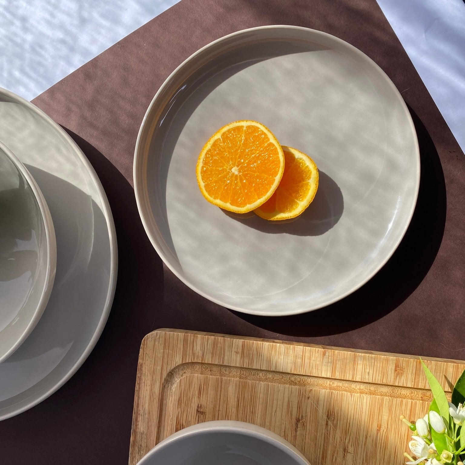 Dessert plate Silver sand