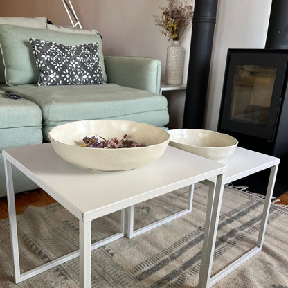 Nuvia White Salad Bowl