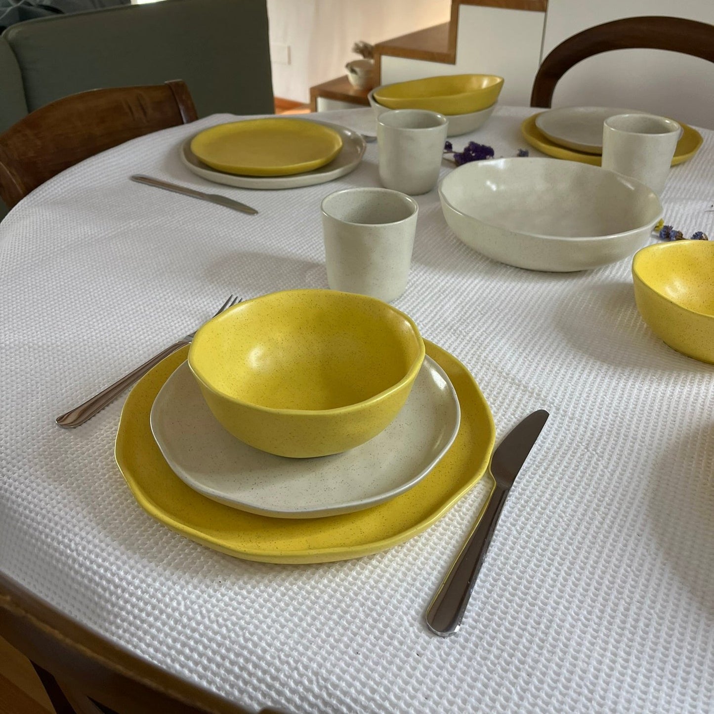 Nuvia Yellow Dinner Plate