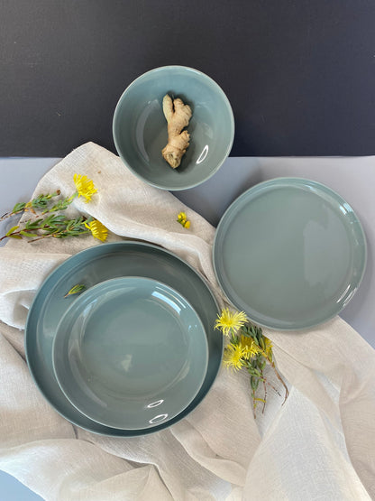 Elements Green Olive Soup Plate