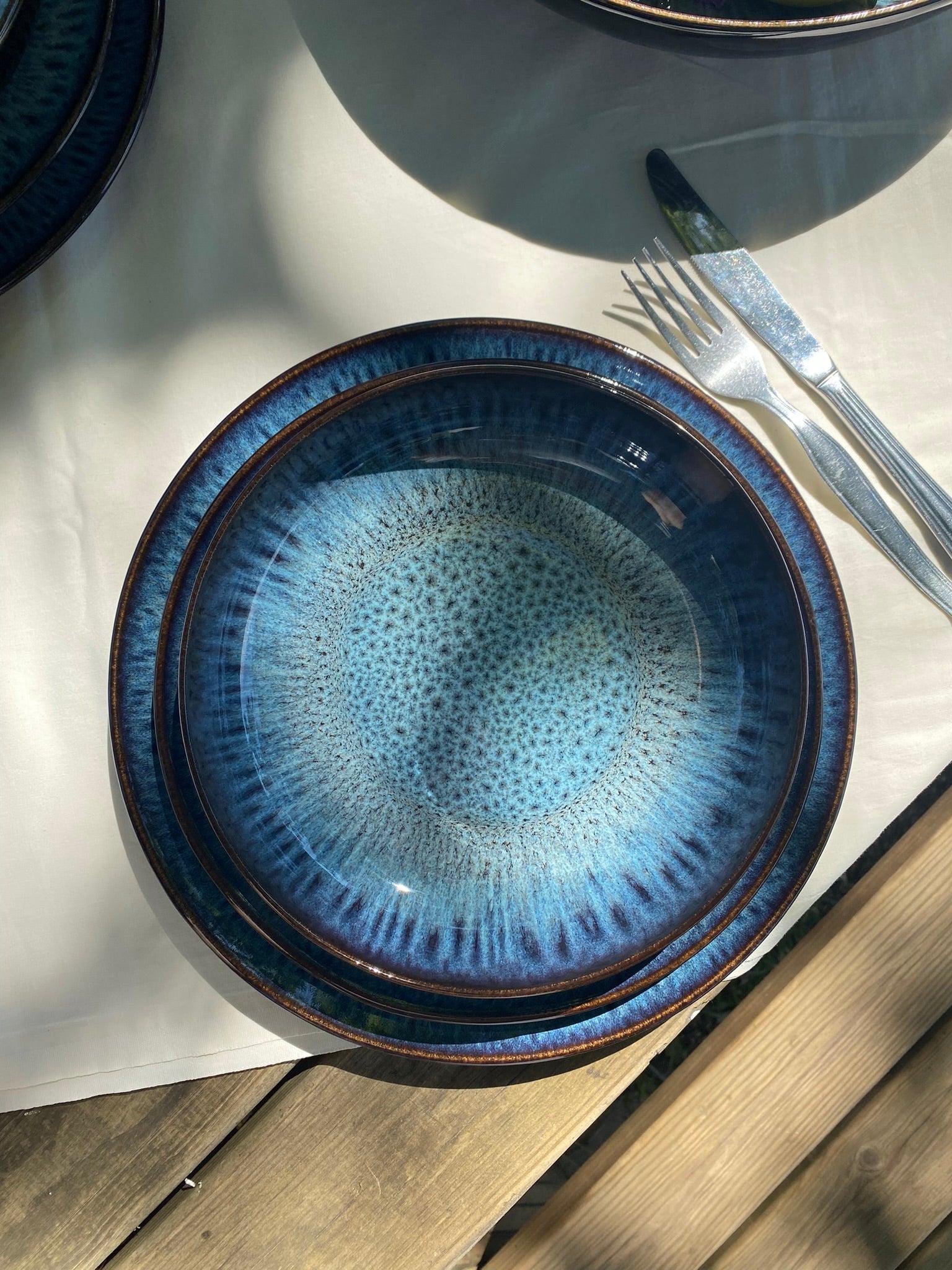 Reactive Blue Dinner set