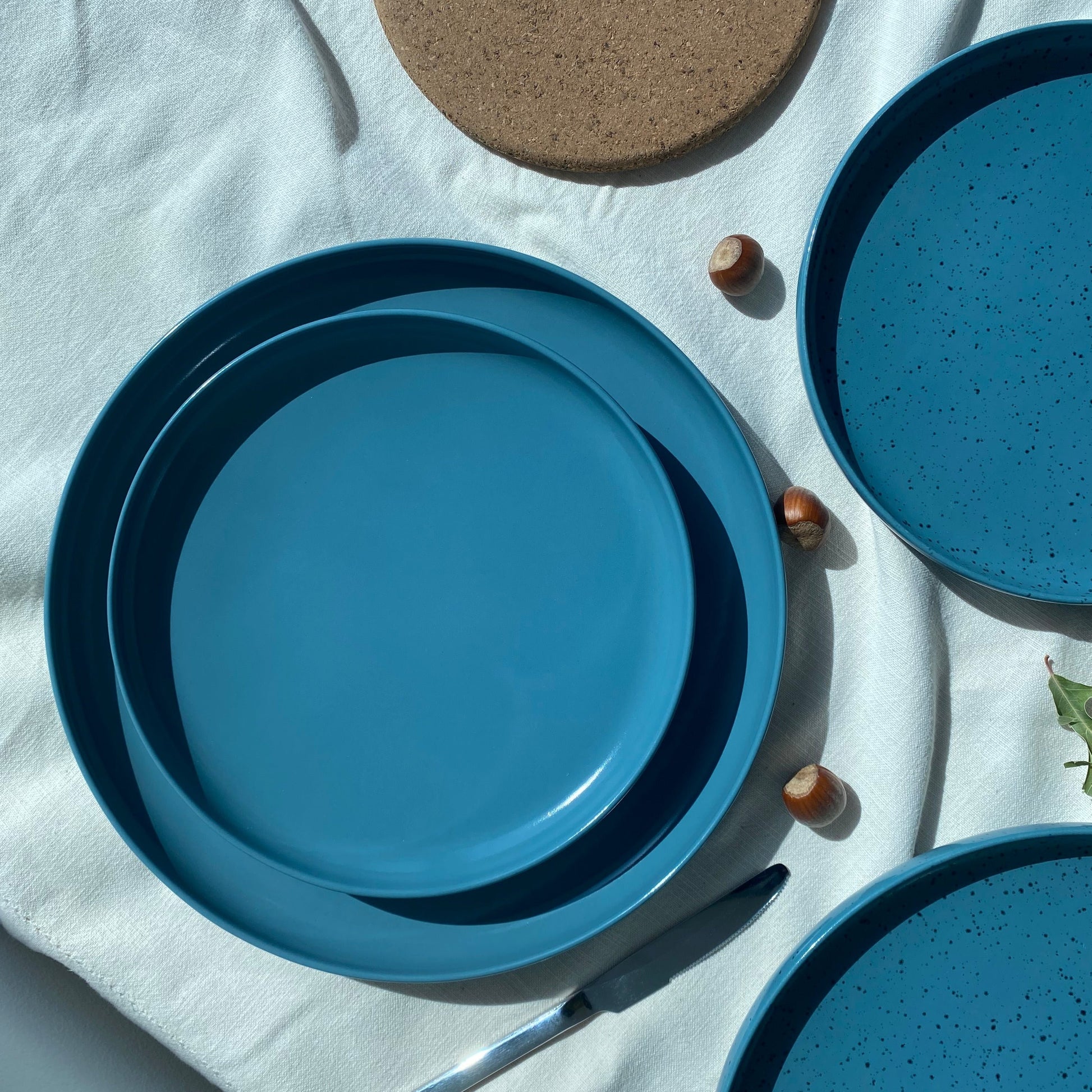 Blue set dessert plate 