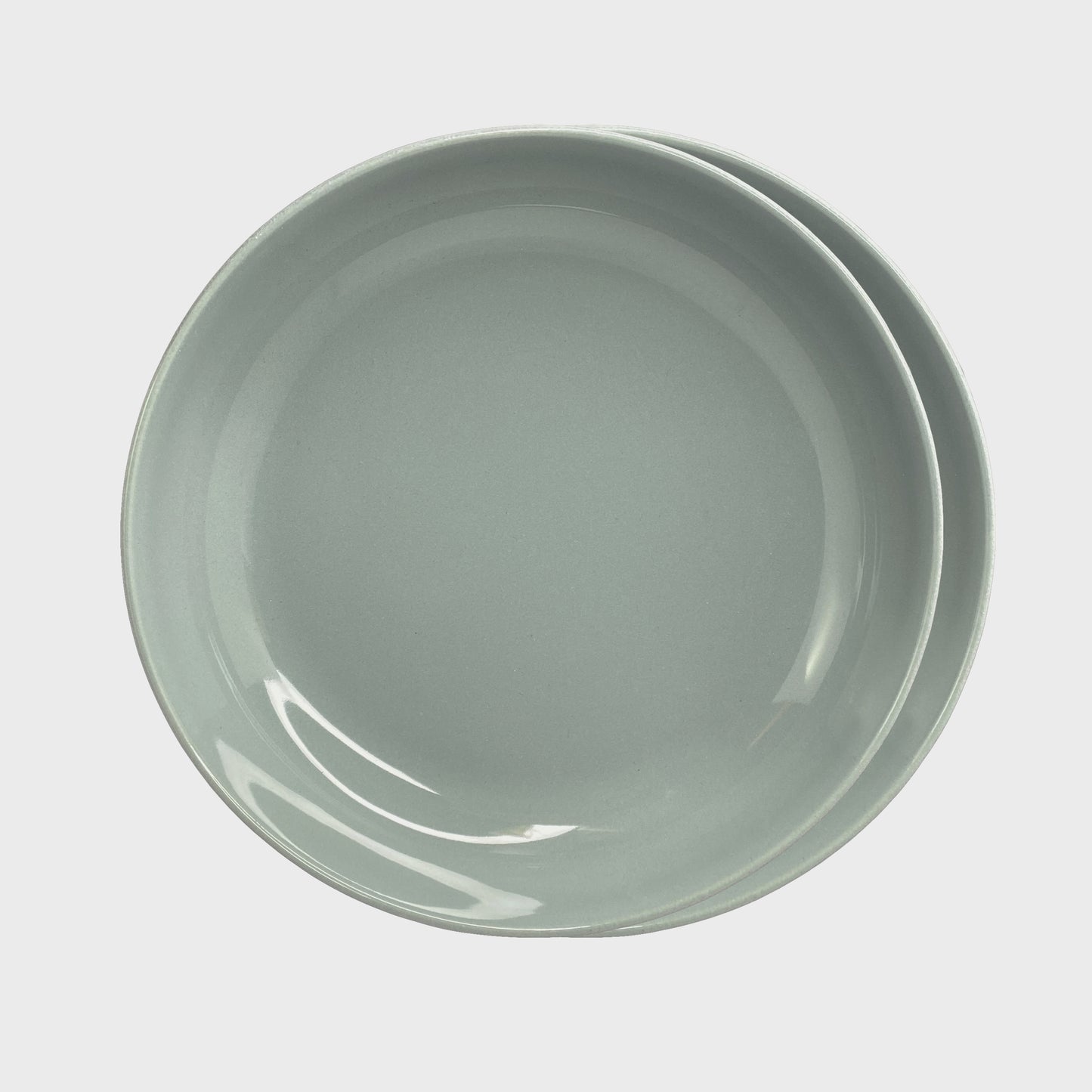 Elements Green Olive Soup Plate Set Of 2 - Terrea