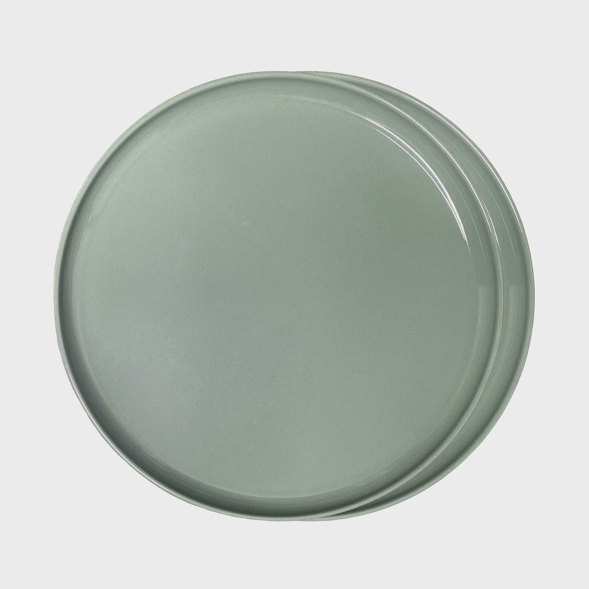 Elements Green Olive Dessert Plate Set Of 2 - Terrea