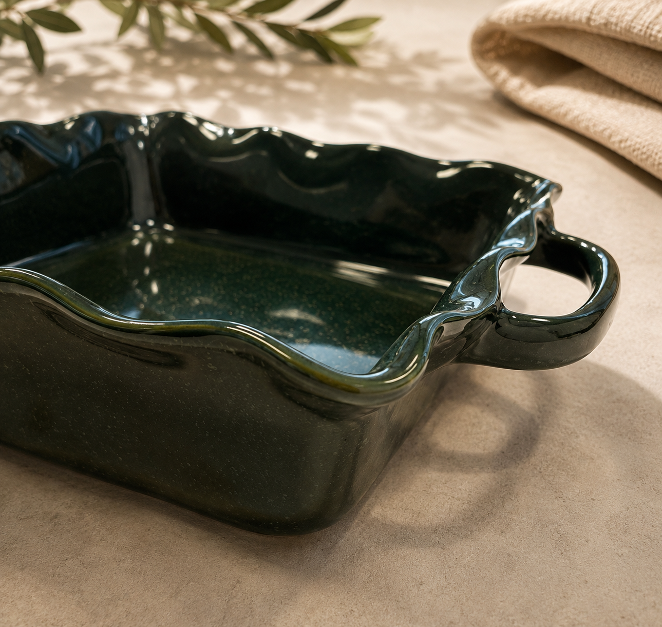 Mira Square Baker – Forest Green Reactive