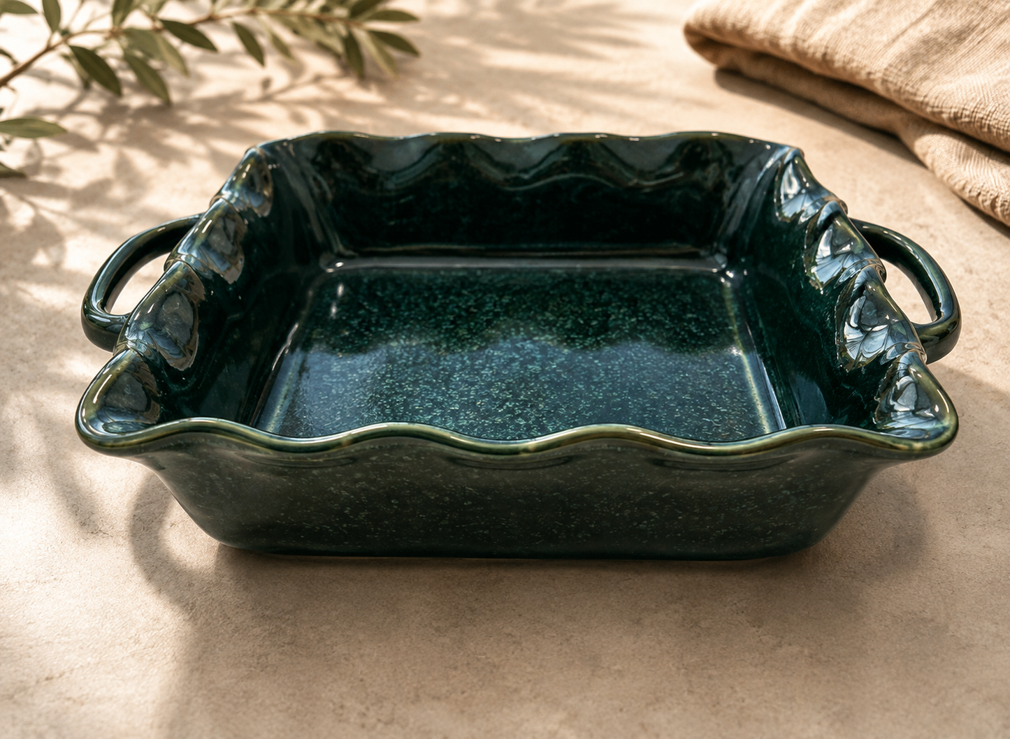 Mira Square Baker – Forest Green Reactive
