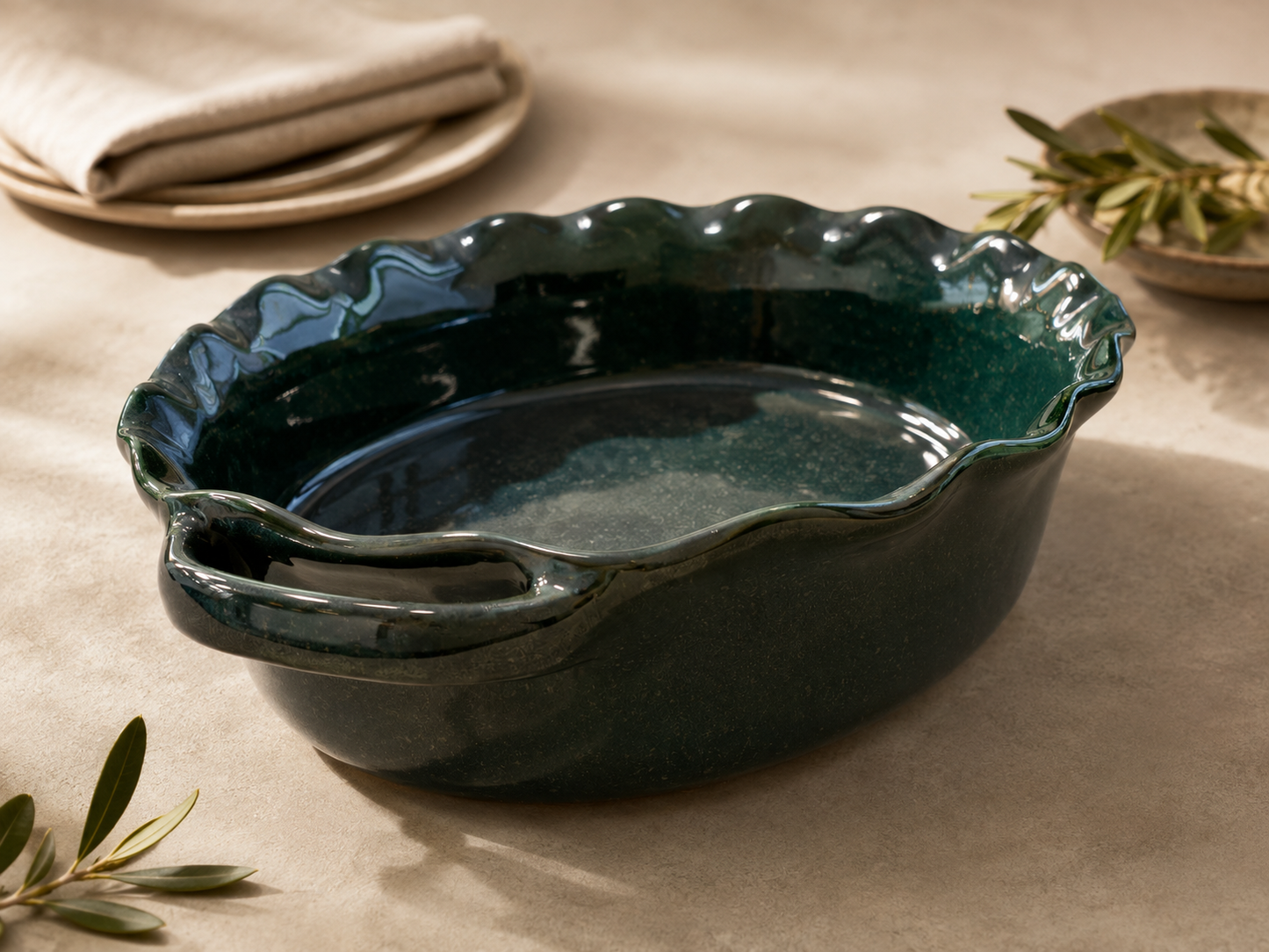 Mira Oval Baker – Forest Green Reactive