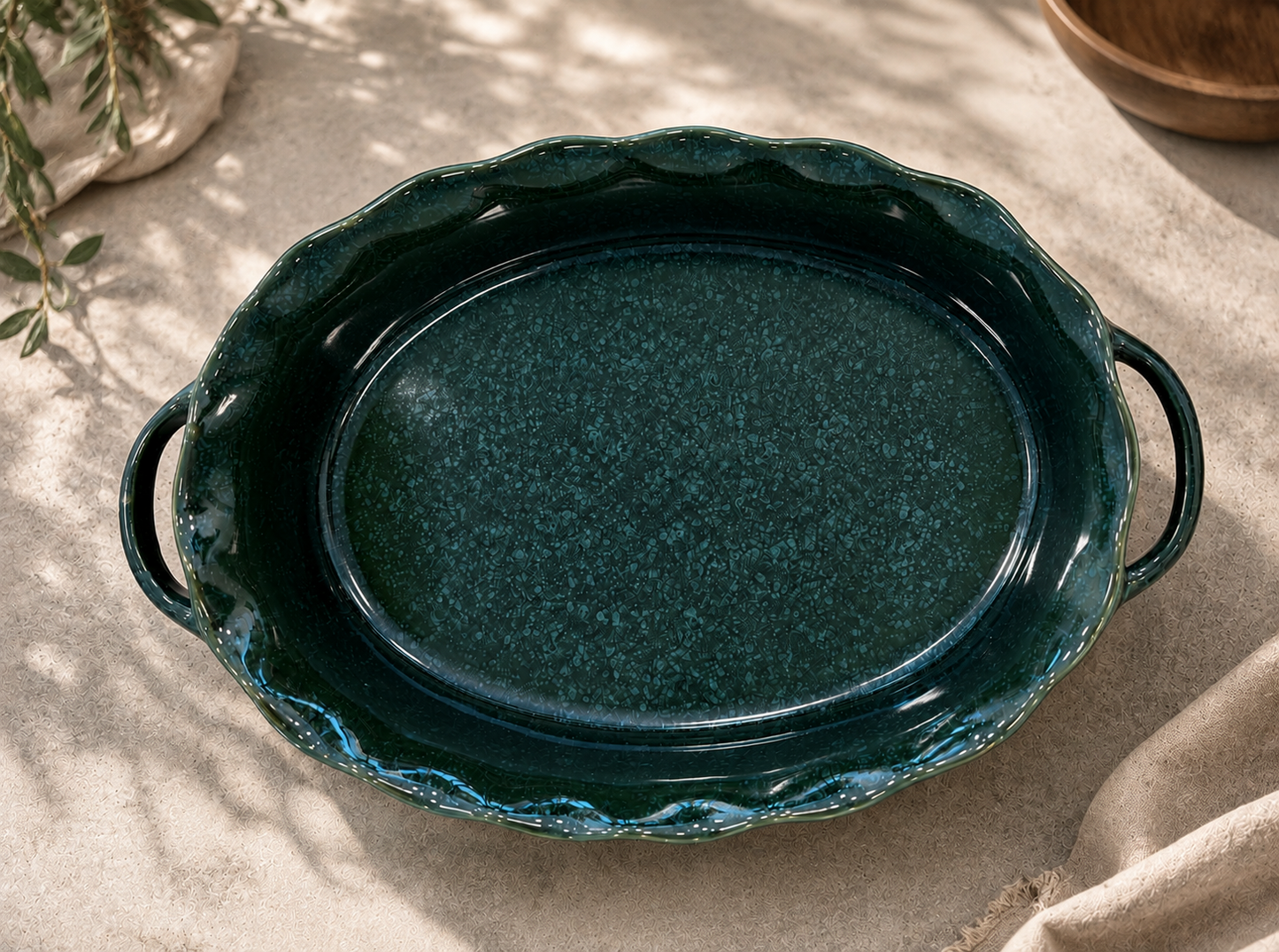Mira Oval Baker – Forest Green Reactive