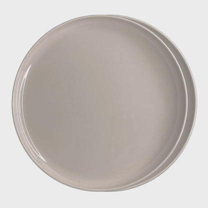 Elements Silver Sand Dinner Plate Set Of 2 - Terrea