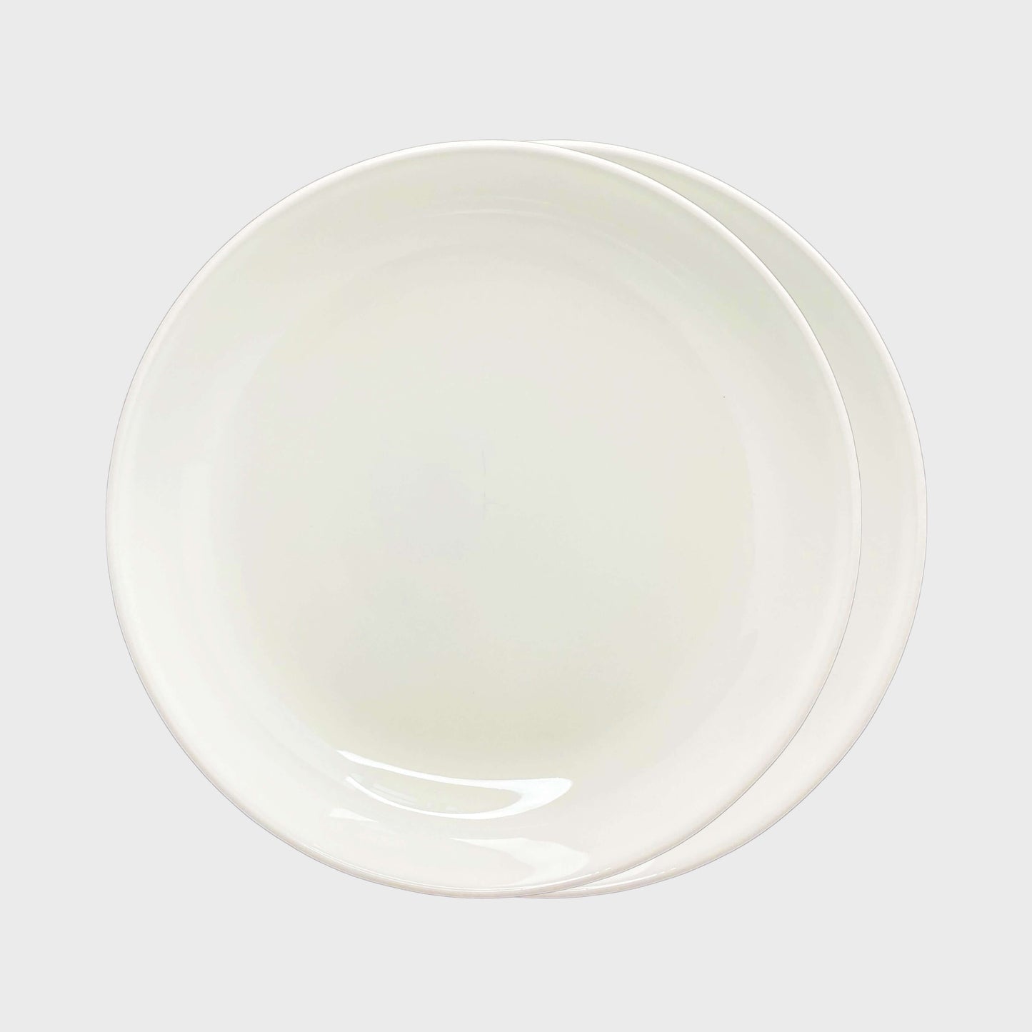 Elements White Beige Soup Plate Set Of 2 - Terrea