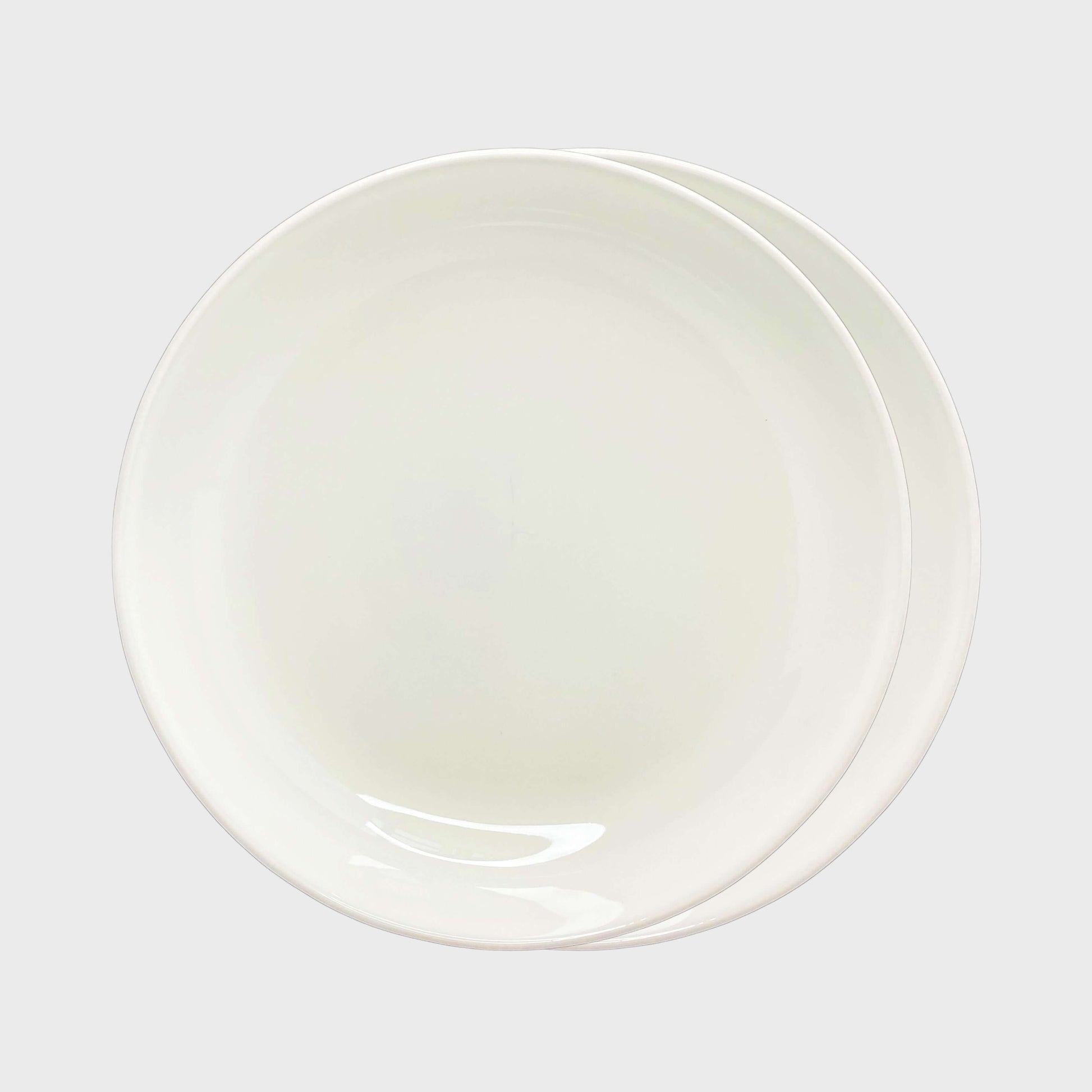 Elements White Beige Soup Plate Set Of 2 - Terrea