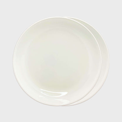 Elements White Beige Soup Plate Set Of 2 - Terrea