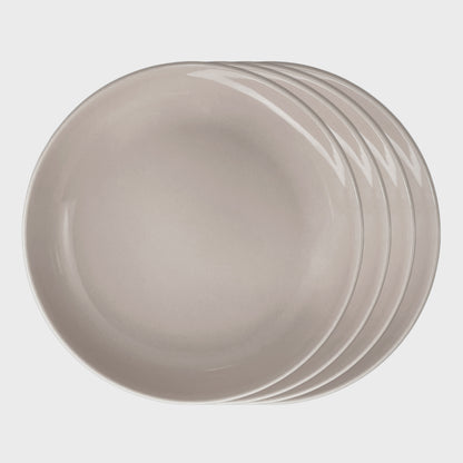 Elements Silver Sand Soup Plate Set Of 4 - Terrea