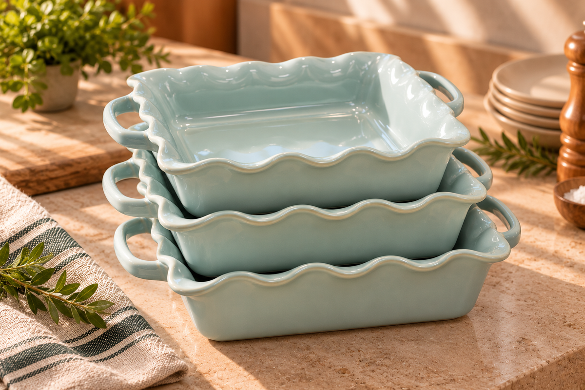 Mira Square Baker – Seafoam Reactive, Set of 3