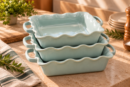 Mira Square Baker – Seafoam Reactive, Set of 3