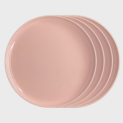 Elements Pink Salmon Dessert Plate Set Of 4 - Terrea